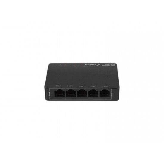Switch  DSP3-1005-60W 5x 1 Gb PoE+ (4 porturi PoE 30W/port, max. 60W), fara management, desktop