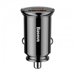 Incarcator auto Baseus Circular Plastic PPS, 1 x USB Output 4.5V/5A, 1 x USB Type-C Output 5V/3A, total output 30W, pt. bricheta auto, negru Incarcator auto Baseus Circular Plastic PPS, 1 x USB Output 4.5V/5A, 1 x USB Type-C Output 5V/3A, total output 30W, pt. bricheta auto, negru