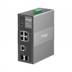 Switch Industrial Easy Managed, 6 porturi:4× Gigabit RJ45 Ports (1× PoE++, 3× PoE+), 1× Gigabit Combo RJ45/SFP Slot, 1× Gigabit SFP Slot, capacitate switch 12 Gbps Switch Industrial Easy Managed, 6 porturi:4× Gigabit RJ45 Ports (1× PoE++, 3× PoE+), 1× Gigabit Combo RJ45/SFP Slot, 1× Gigabit SFP Slot, capacitate switch 12 Gbps