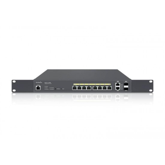 EnGenius Managed / stand-alone 13i 10xGbE + 2xSFP L2+, 130W Cloud Switch (PoE+) with 2x SFP, 8-port GbE PoE.af/at(+) 130W. 4 Uplink (2xGbE 2xSFP) L2+ 13i switch with Cloud Management