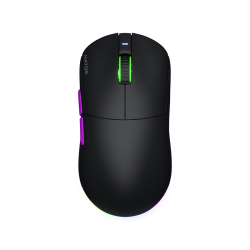 Mouse wireless Hator Quasar 3 ULTRA 8K, conectivitate 2.4GHz, bluetooth 5.4 si USB, polling rate pana la 8000Hz, senzor PixArt 3395, rezolutie maxima 30000 DPI, capacitate baterie 500 mAh, durata de viata baterie in modul wireless pana la 52 ore, timp inc