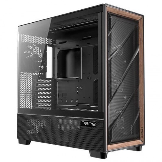 Carcasa ANTEC Flux PRO Full Tower RGB NEGRU, Tempered Glass, Sloturi Expansiune 8, Drive Bays: 4x3.5