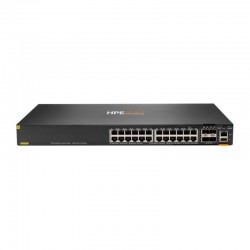 HPE Aruba Networking CX 6300F 24-port 1GbE Class 4 PoE and 4-port SFP56 Switch
