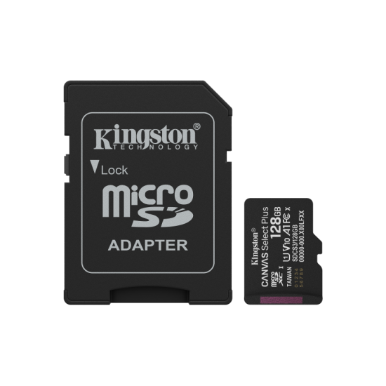 Card de MemorieMicroSDXC Kingston 128GBCanvas Select PlusCu Adaptor