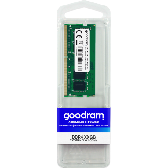Memorie RAM Goodram, SODIMM, DDR4, 16GB, 2666MHz, CL19, 1.2V