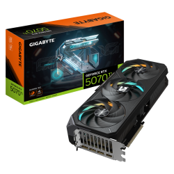 GIGABYTE GeForce RTX 5070 Ti GAMING 16G. Graphics processor family: NVIDIA, Graphics processor: GeForce RTX 5070 Ti, Processor frequency: 2452 MHz. Discrete graphics card memory: 16 GB, Graphics card memory type: GDDR7, Memory bus: 256 bit, Memory clock s