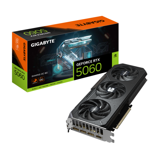 Placa Video GIGABYTE GEFORCE RTX 5060 GAMING OC 8GB GDDR7 128 bit, PCIE 5.0, 3x DP 1x HDMI