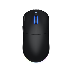 Mouse wireless Hator Quasar 3, conectivitate 2.4GHz, bluetooth si USB, polling rate pana la 1000Hz, rezolutie maxima 12000 DPI, capacitate baterie 600 mAh, durata de viata baterie in modul wireless pana la 100 ore, timp incarcare 2 ore, switch HATOR® Opti