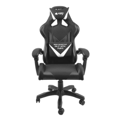 Scaun gaming FURY AVENGER XL, material piele ecologica+polyester, reglabil pe inaltime, greutate maxima suportata 150 kg, inaltime scaun reglabil 46.5 - 56.5 cm, spatar ajustabil 180°, dimensiuni roti 60mm,  echipat cu piston cu gaz clasa 3, manere 4D, ne
