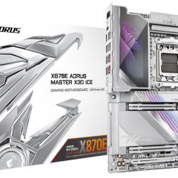 Placa de baza Gigabyte X870E AORUS MASTER X3D ICE, Socket AM5, DDR5, ATX Placa de baza Gigabyte X870E AORUS MASTER X3D ICE, Socket AM5, DDR5, ATX