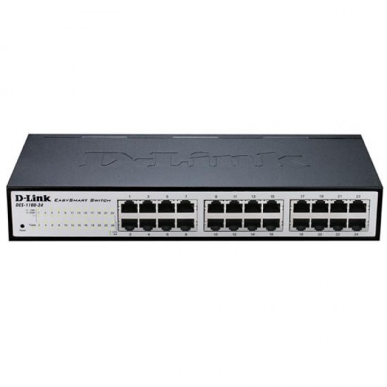 D-Link DGS-1100-24V2. Switch type: Managed, Switch layer: L2. Basic switching RJ-45 Ethernet ports type: Gigabit Ethernet (10/100/1000), Basic switching RJ-45 Ethernet ports quantity: 24. Full duplex. MAC address table: 8000 entries, Switching capacity: 4 D-Link DGS-1100-24V2. Switch type: Managed, Switch layer: L2. Basic switching RJ-45 Ethernet ports type: Gigabit Ethernet (10/100/1000), Basic switching RJ-45 Ethernet ports quantity: 24. Full duplex. MAC address table: 8000 entries, Switching capacity: 4
