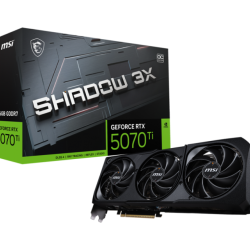 Placa Video MSI GEFORCE RTX 5070 TI 16G SHADOW 3X OC GDDR7 256 bit, PCIE 5.0, 3x DP 1x HDMI