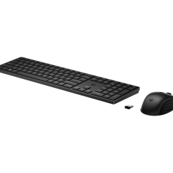 HP 655 Wireless Mouse and Keyboard Combo, Culoare: Negru, Dimensiuni: 428,22 x 115,47 x 18,06 mm (tastatură); 120,28 x 69,95 x 41,39 mm (mouse), Greutate: 0,4 kg (tastatură); 0,08 kg (mouse), Garantie 1 an