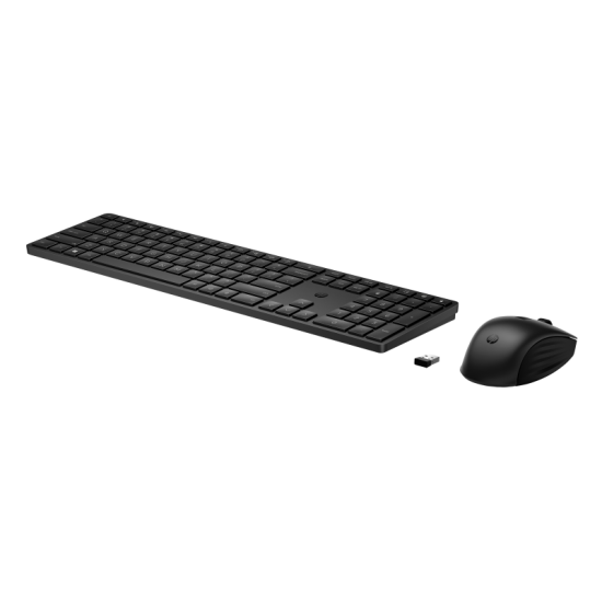 HP 655 Wireless Mouse and Keyboard Combo, Culoare: Negru, Dimensiuni: 428,22 x 115,47 x 18,06 mm (tastatură); 120,28 x 69,95 x 41,39 mm (mouse), Greutate: 0,4 kg (tastatură); 0,08 kg (mouse), Garantie 1 an