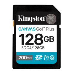 Card de Memorie SD Kingston 128GB Canvas GO Plus CL 10 Card de Memorie SD Kingston 128GB Canvas GO Plus CL 10