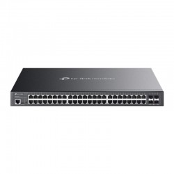 Omada 48-Port Gigabit and 4-Port 10GE SFP+ L2+ Managed Switch with 40- Port PoE+ & 8-Port PoE++ PORT: 40× Gigabit PoE+ Ports, 8×Gigabit PoE++ Ports (max 90W/port), 4× 10G SFP+ Slots, RJ45/Micro-USB Console Port SPEC: 802.3bt/at/af, 750 W PoE Power, 1U 19- Omada 48-Port Gigabit and 4-Port 10GE SFP+ L2+ Managed Switch with 40- Port PoE+ & 8-Port PoE++ PORT: 40× Gigabit PoE+ Ports, 8×Gigabit PoE++ Ports (max 90W/port), 4× 10G SFP+ Slots, RJ45/Micro-USB Console Port SPEC: 802.3bt/at/af, 750 W PoE Power, 1U 19-
