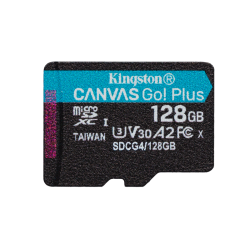 Card de Memorie MicroSDXC Kingston128GB Canvas GO PlusFara Adaptor