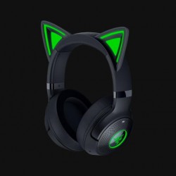 Casti Razer Kraken Kitty V2 Bluetooth 5.2Quartz Edition, interfata USB- A, sensibilitate 92.5 dB SPL / mW @ 1kHz si sensibilitate microfon 42 dBV /Pa, negru
