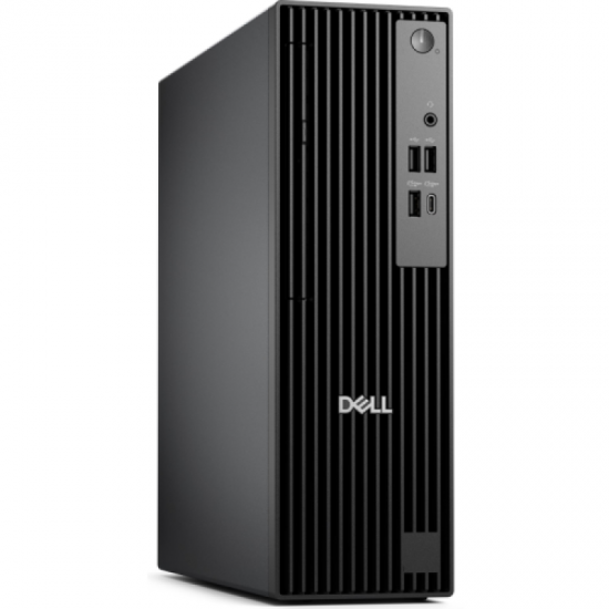 Desktop Business Dell Pro Slim QCS1255 cu procesor AMD Ryzen 5 8600G pana la 5.0 GHz, 16GB DDR5, 512GB SSD, AMD Radeon 760M, Linux, Black, 1 an garantie