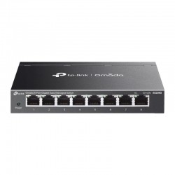 Omada 8-Port Gigabit Easy Managed Switch PORT: 8× Gigabit RJ45 Ports SPEC: Desktop Steel Case and Fanless FEATURE: Integration with Omada SDN Controller and Omada Cloud Essentials, Flow Control, Loopback Detection, Port Isolation, Port Mirroring, LAG, VLA Omada 8-Port Gigabit Easy Managed Switch PORT: 8× Gigabit RJ45 Ports SPEC: Desktop Steel Case and Fanless FEATURE: Integration with Omada SDN Controller and Omada Cloud Essentials, Flow Control, Loopback Detection, Port Isolation, Port Mirroring, LAG, VLA