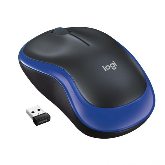 Mouse Logitech Wireless Mouse M185, No Lang, Blue, Ewr2 910-002236