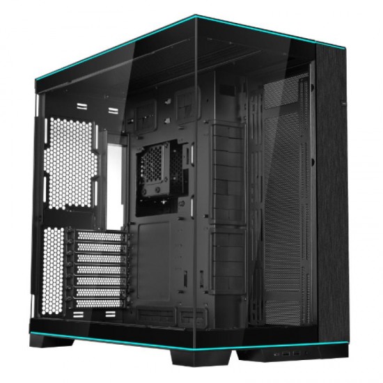 Carcasa LIAN LI O11 DYNAMIC EVO Mid Tower RGB NEGRU, Tempered Glass, Sloturi Expansiune 7, Drive Bays: 4x3.5