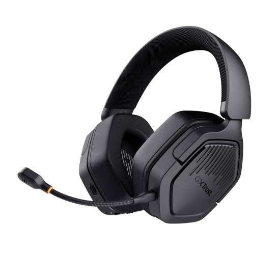Casti wireless Trust GXT 493 Carus, material ABS, conector 3.5mm, frecventa raspuns 20 Hz, 20.000 Hz, sunet stereo, nivel sunet 104 dB, negru