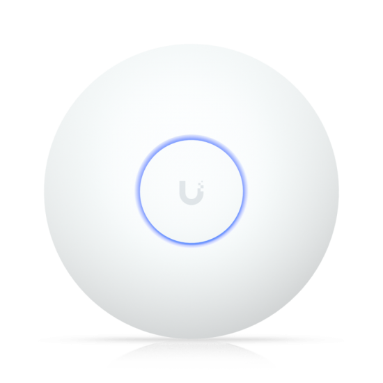 Acces point Ubiquiti U7-LR Wifi 7, 1 x RJ-45 port, 7300 Mbit/s, tensiune DC 42.5 - 57 V, alb