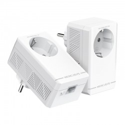 AV1000 Gigabit Passthrough Powerline Starter Kit KIT: 2× MP500P SPEED: 1000 Mbps Powerline SPEC: 1× Gigabit Port, Wall Plugged, HomePlug AV2, Extra Power Socket FEATURE: Plug and Play, Power Saving, Pair for More Security