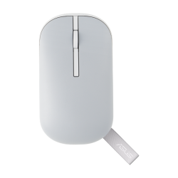 ASUS Marshmallow Mouse MD100. Form factor: Ambidextrous. Movement detection technology: Optical, Device interface: RF Wireless + Bluetooth, Movement resolution: 1600 DPI, Buttons type: Pressed buttons, Buttons quantity: 3, Scroll type: Wheel. Power source