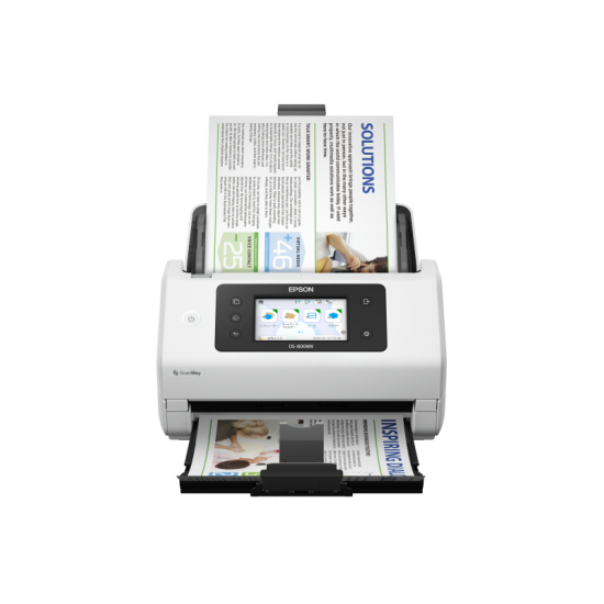 EPSON DS-800WN DESKTOP A4 SCANNER, Rezolutie: 600 DPI x 600 DPI, Formate acceptate: A4 (21.0x29.7 cm), A5 (14.8x21.0 cm), A6 (10.5x14.8 cm), B6, A3 with stitching function, Letter, Business cards, Plastic cards, envelope, B4, B5, Letter Legal, Sursa lumin
