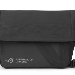 Geantă ROG Archer Messenger 14 (90XB07C0-BME000), compatibil laptop 14″, design 10-în-1 cu compartiment principal căptușit pentru laptop, buzunare interne pentru accesorii, zonă frontală cu acces rapid, organizator intern, material rezistent la uzură, dim