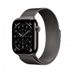 Apple Watch Series 11 GPS + Cellular 46mm Slate Titanium Case with Slate Milanese Loop - M/L