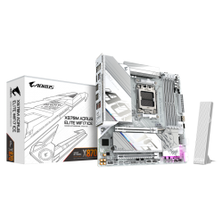 GIGABYTE X870M AORUS ELITE WIFI7 ICE. Processor manufacturer: AMD, Processor socket: Socket AM5, Compatible processor series: AMD Ryzen 7000 Series, AMD Ryzen 8000 Series, AMD Ryzen 9000 Series. Supported memory types: DDR5-SDRAM, Maximum internal memory: