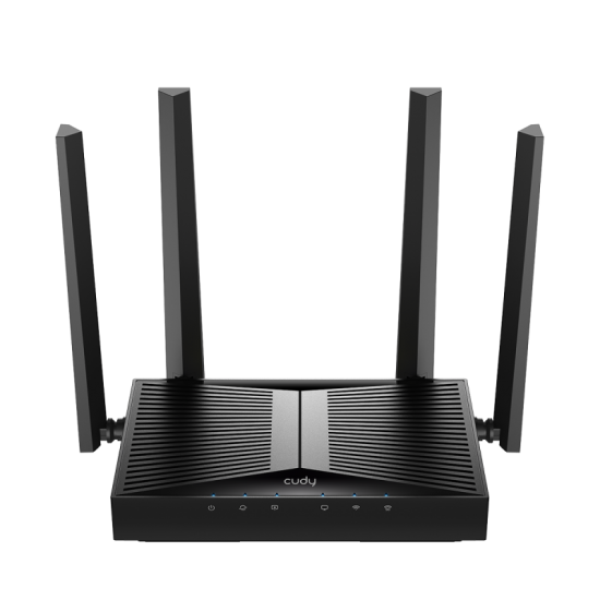 CUDY Router BE3600 Gigabit Dual Band Wi-Fi 7, Chipset Broadcom, standard 802.11be/ax/ac/a/b/g/n, 2882Mbps la 5GHz + 688Mbps la 2.4GHz, 5 x porturi 10/100/1000Mbps, 4 x 5dBi antene fixe, WiFi router/AP/ Repeater/WISP Mode, PPTP/L2TP/OpenVPN/WireGuard, MLO,