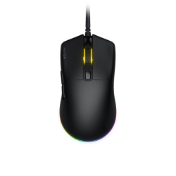 Mouse gaming cu fir Hator Pulsar 3, conectivitate USB, polling rate pana la 1000Hz, senzor Optical PixArt PMW 3311, rezolutie maxima 12000 DPI, switch HATOR® Optical 100M, iluminare RGB 16.8M culori, side switch Kailh 3M, negru