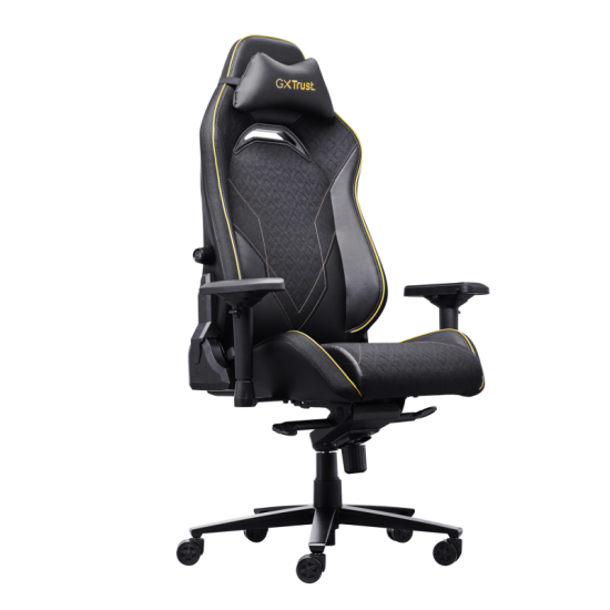 Scaun gaming Trust GXT 721 Ruya Pro Premium, iluminare RGB, 5 roti, ridicare pe gaz clasa 4, adjustabil pe inaltime, material piele PU, greutate maxima suportata 150 kg, negru Scaun gaming Trust GXT 721 Ruya Pro Premium, iluminare RGB, 5 roti, ridicare pe gaz clasa 4, adjustabil pe inaltime, material piele PU, greutate maxima suportata 150 kg, negru