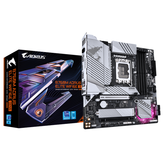 Placa de bază Gigabyte B760M AORUS ELITE WIFI6E GEN5 LGA1700