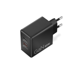 Incarcator Lenovo Dual USB-C 65W GaN; Port de incarcare: 2x USB-C; Input Power: 100-240~50/60Hz 1.5A; Lungime/ Tip cablu: 1.5M /Type C; Conectivitate: 2 pin; Dimensiuni (L x D x H): 120 mm x 120 mm x 35 mm; Greutate: 0.225 kg; Garantie: 1 an