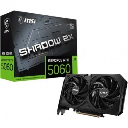 Placa video MSI GeForce RTX 5060 SHADOW 2X OC MAX, 8GB GDDR6, PCI Express x16, 256-bit