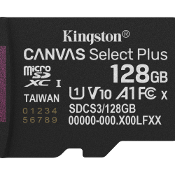 Card de Memorie MicroSDXC Kingston128GBCanvas Select PlusFara Adaptor