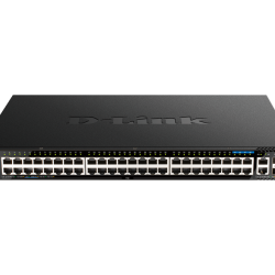 Switch D-Link DGS-1520-52MP, 48 porturi Gigabit, 2 porturi SFP+, Capacity 80Gbps, 16K MAC, 17 Switch D-Link DGS-1520-52MP, 48 porturi Gigabit, 2 porturi SFP+, Capacity 80Gbps, 16K MAC, 17