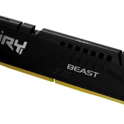 Kingston Technology FURY Beast . Component for: PC, Internal memory: 32 GB, Memory layout (modules x size): 1 x 32 GB, Internal memory type: DDR5, Memory form factor: 288-pin DIMM, CAS latency: 40