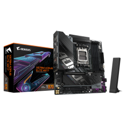 GIGABYTE X870M AORUS ELITE WIFI7. Processor manufacturer: AMD, Processor socket: Socket AM5, Compatible processor series: AMD Ryzen 7000 Series, AMD Ryzen 8000 Series, AMD Ryzen 9000 Series. Supported memory types: DDR5-SDRAM, Maximum internal memory: 256