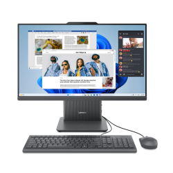 All-in-One Consumer Lenovo IdeaCentre AIO 24ARR9 cu procesor AMD Ryzen 5 7535HS pana la 4.55GHz, 24 inch, Full HD, IPS, 16 GB DDR5, 1 TB SSD, AMD Radeon 660M, FreeDos, Grey, 2 ani garantie