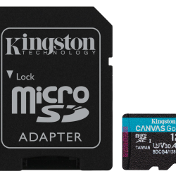 Card de Memorie MicroSDXC Kingston128GBCanvas GO PlusCu Adaptor
