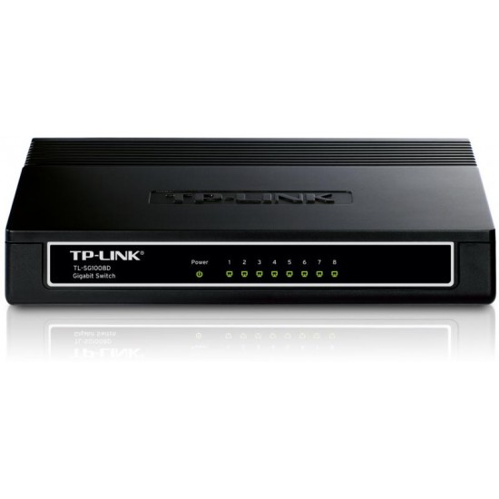 Switch TP-Link TL-SG1008D, 8 port, 10/100/1000 Mbps Switch TP-Link TL-SG1008D, 8 port, 10/100/1000 Mbps