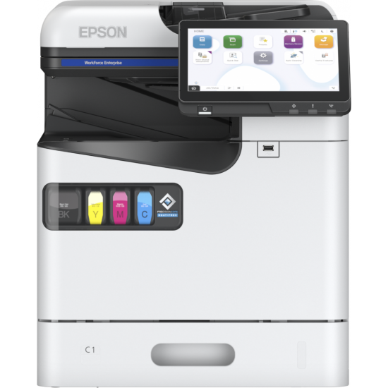 Epson Multifunctional color Inkjet A4 AM-C400, (Print, Scan, Copy) Tehnologie DURABrite™ Ultra, Duplex automat, Viteza printare: 40ppm mono si color, Volum maxim lunar: 384.000 pagini, Viteza scanare: 50ipm, Scanare catre email, FTP, retea, USB, Formate i
