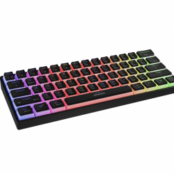 Tastatura gaming mecanica wireless Genesis Thor 660 G2 60% , iluminare RGB, switch-uri Brown, 61 taste, 13 butoane multimedia, negru