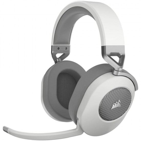 Casti gaming Corsair HS65 Wireless Headset, White, v2 - EU